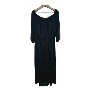 Lane Bryant 18/20 NWT black maxi dress